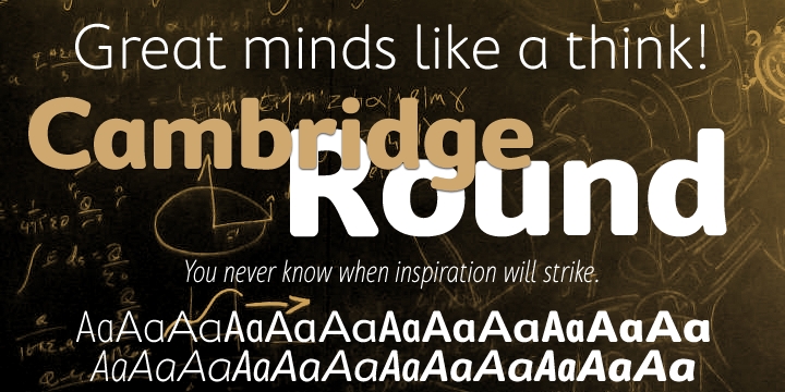 Cambridge Round Font preview